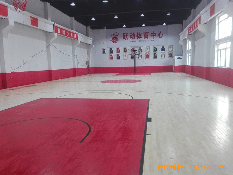 吉林琿春躍動(dòng)體育中心體育地板安裝案例4